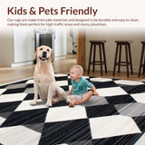 Contemporary Black Checkered Style(Black)