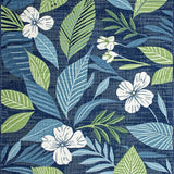 Bright Tropical Leaf Composition(Blue)