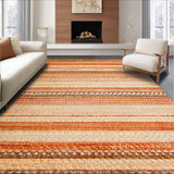Ultra Soft Area Rug, Non Slip, Stain Resistant, Washable Area Rugs for Living Room, Bedroom, Stylish Earthy Modern Textural Blend(Brown)