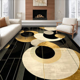 Elegant Neutral Gold Symmetrical Design(Black)