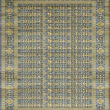 Ultra Soft Area Rug, Non Slip, Stain Resistant, Washable Area Rugs for Living Room, Bedroom, Luxurious Grey Abstract Design(Blue)