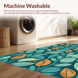 Elegant Teal and Orange Contrast(Blue)