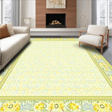 Ultra Soft Area Rug, Non Slip, Stain Resistant, Washable Area Rugs for Living Room, Bedroom, Fresh Meadow Indoor(Yellow)