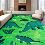 Bright Multi Color Jurassic Playground(Green)