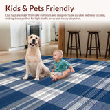 Rustic Blue Checkered Aesthetic(Blue)