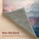 Ultra Soft Area Rug, Non Slip, Stain Resistant, Washable Area Rugs for Living Room, Bedroom, Luxe Washable Non-Shedding Eco-Friendly Ultra-Soft Modern Home Accent(Gray)
