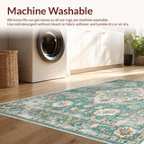 Ultra Soft Area Rug, Non Slip, Stain Resistant, Washable Area Rugs for Living Room, Bedroom, Vintage Beige Playroom Oriental Area Rug(Beige)