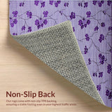 Ultra Soft Area Rug, Non Slip, Stain Resistant, Washable Area Rugs for Living Room, Bedroom, Modern Stylish Shag Statement(Purple)