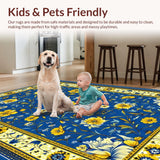 Playful Brightly Colored Ogee Style(Blue)
