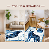 Chic Nature Inspired Graphic Design(Blue)