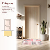 Trendy Textured Modern Stripes(Pink)