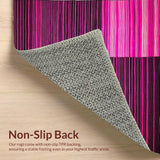 Ultra Soft Area Rug, Non Slip, Stain Resistant, Washable Area Rugs for Living Room, Bedroom, Stylish Geometric Animal Print(Pink)