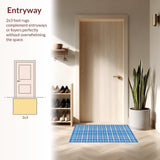 Sleek Pastel Tartan Texture(Blue)