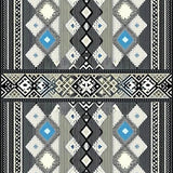 Elegant Tribal Tasseled Geometric Design(Gray)