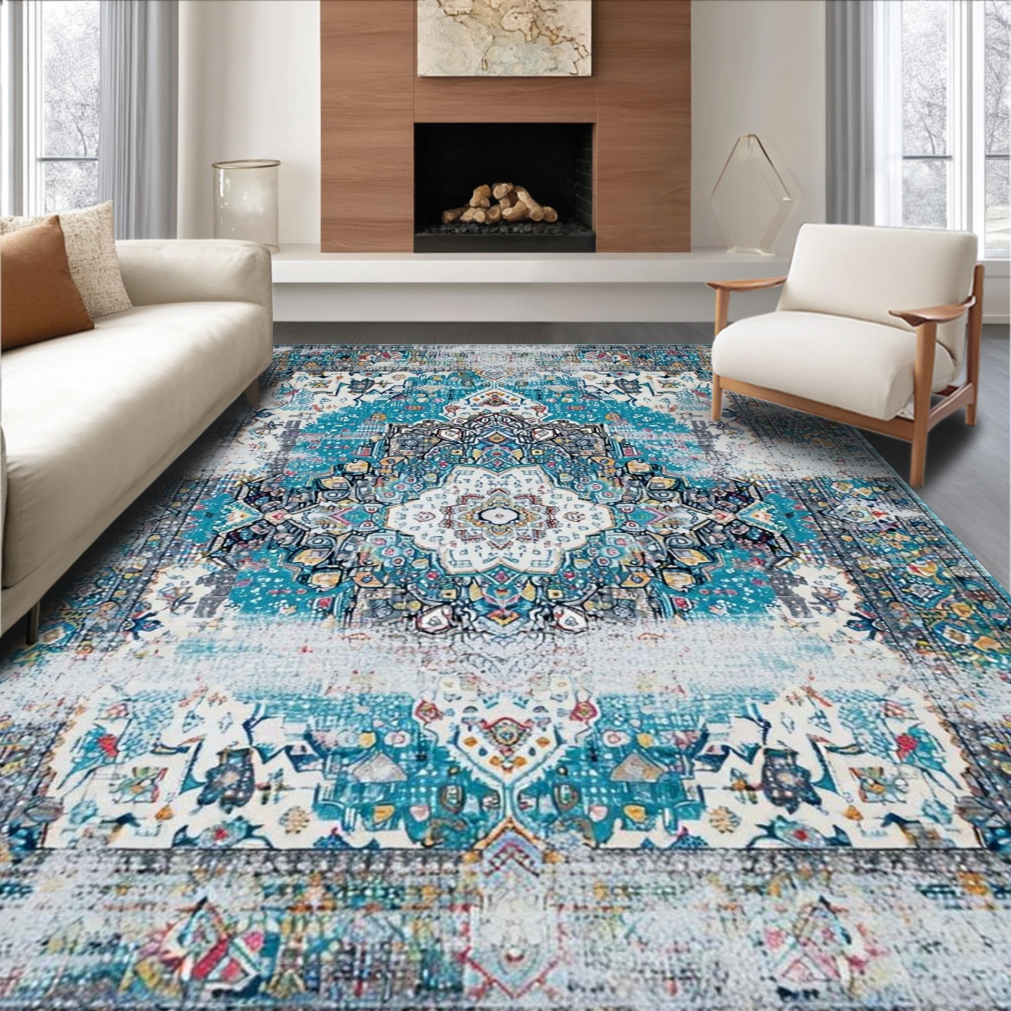 【Vintage rug】133×77cm　ブルガリア産　ピクセルアートラグ Vintage rug】133×77cm ブルガリア産 ピクセルアートラグ - メルカリ