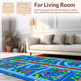 Vibrant Cityscape Road Map(Blue)