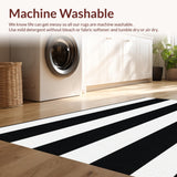 Artistic Black White Patterned Canvas(Black)