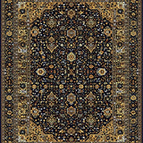 Elegant Dark Brown Botanical Motif(Black)