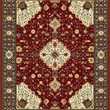 Ultra Soft Area Rug, Non Slip, Stain Resistant, Washable Area Rugs for Living Room, Bedroom, Intricate Medallion(Black)