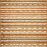 Ultra Soft Area Rug, Non Slip, Stain Resistant, Washable Area Rugs for Living Room, Bedroom, Vibrant Colorful Linear Arrangement(Brown)
