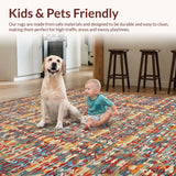 Joyful Multicolor Linear Design(Red)