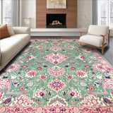 Chic Low Pile Abstract Design(Green)