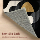 Chic Abstract Geometric Fusion(Black)