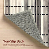 Contemporary Earthy Stripe Harmony(Black)