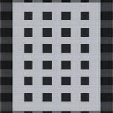 Ultra Soft Area Rug, Non Slip, Stain Resistant, Washable Area Rugs for Living Room, Bedroom, Elegant Geometric Patterned Design(Black)