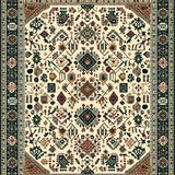 Ultra Soft Area Rug, Non Slip, Stain Resistant, Washable Area Rugs for Living Room, Bedroom, Rustic Boho(Beige)