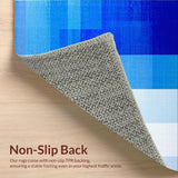 Ultra Soft Area Rug, Non Slip, Stain Resistant, Washable Area Rugs for Living Room, Bedroom, Serene Oceanic Color Palette(Blue)