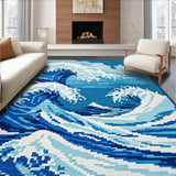 Funky Nautical Swirl Composition(Blue)