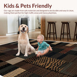 Ultra Soft Area Rug, Non Slip, Stain Resistant, Washable Area Rugs for Living Room, Bedroom, Multi-Color Cheetah Print Living Room Accent Rug(Yellow)