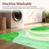 Elegant Light Green Geometric Motif(Green)