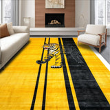Ultra Soft Area Rug, Non Slip, Stain Resistant, Washable Area Rugs for Living Room, Bedroom, Bold Animal Print Bedroom Non-Slip Accent Carpet(Blue)