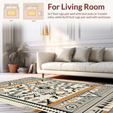 Tribal Ethnic Geometric Delight(Beige)