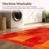 Bold Geometric Lava Motif(Red)