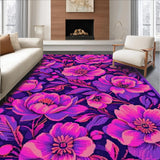 Ultra Soft Area Rug, Non Slip, Stain Resistant, Washable Area Rugs for Living Room, Bedroom, Whimsical Shaggy Purple Delight(Purple)
