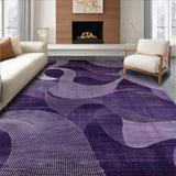 Ultra Soft Area Rug, Non Slip, Stain Resistant, Washable Area Rugs for Living Room, Bedroom, Artistic Contemporary Soft Surface(Purple)