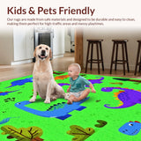 Fun Filled T Rex and Friends Scene(Green)