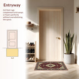 Classic Maroon Medallion Flourish(Red)