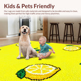 Joyful Shaggy Patterned Delight(Yellow)