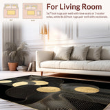 Artistic Bold Geometric Motif(Black)