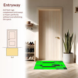 Charming Quirky Phrase Display Mat(Green)