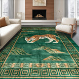 Ultra Soft Area Rug, Non Slip, Stain Resistant, Washable Area Rugs for Living Room, Bedroom, Vivid Organic Animal Aesthetic(Green)