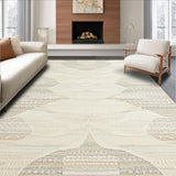 Elegant Off White Ogee Design(Beige)