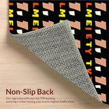 Chic Monochrome Text Statement(Red)