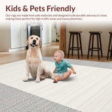 Elegant Cream and Gray Geometric Motif(Beige)