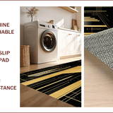 Ultra Soft Area Rug, Non Slip, Stain Resistant, Washable Area Rugs for Living Room, Bedroom, Opulent Medusa Gold Aesthetic(Gold)