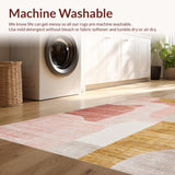 Ultra Soft Area Rug, Non Slip, Stain Resistant, Washable Area Rugs for Living Room, Bedroom, Blush Symphony: Plush, Harmonious Rug(Pink)